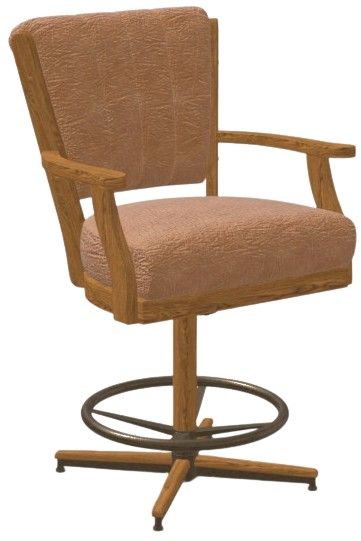 Chromcraft Customizable Cameron Swivel Tilt Counter Height Dining Stool-3