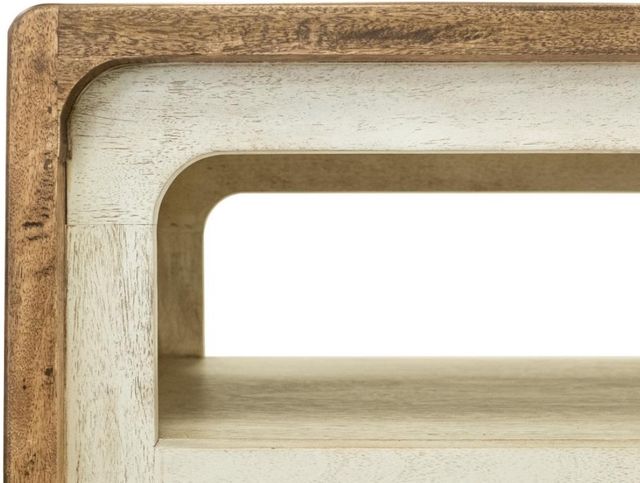 International Furniture Direct Evoke Brown/Ivory Bookcase-4