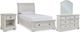 Signature Design by Ashley® Robbinsdale 4-Piece Antique White Twin Sleigh Storage Bed Set-0