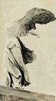 A & B Home Antiqued Black/White Winged Victory Wall Print-1
