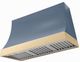 AGA Marquee 48" Stone Blue Wall Mounted Range Hood  with Polished Brass Trim-0