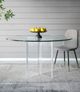 A & B Home Crystal Clear Dining Table-3