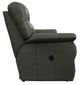 La-Z-Boy® James Charcoal Leather Manual Reclining Loveseat-2