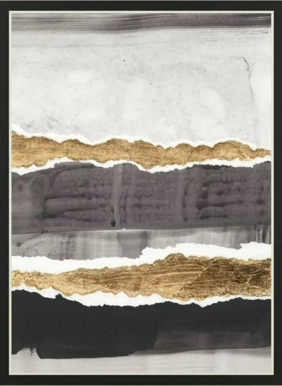 Classy Art Greystone I by Vanna Lam Mirrored Frame Wall Art-1