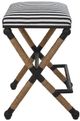 Uttermost® Braddock Black/Cream/Natural/Navy Backless Counter Stool-4
