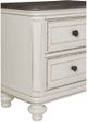 Mazin Furniture Baylesford Antique White Nightstand-2