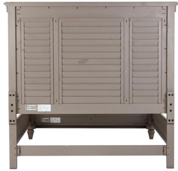 Magnussen Home® Lancaster Dovetail Gray Queen Shutter Panel Headboard-3