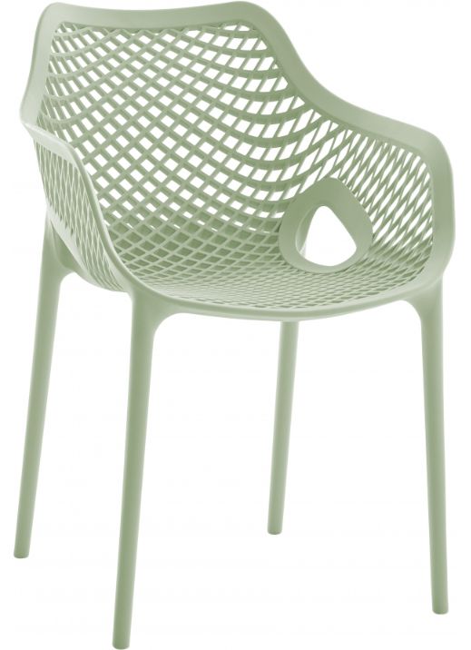 Meridian Furniture Mykonos Mint Plastic Outdoor Patio Dining Chair-0