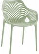 Meridian Furniture Mykonos Mint Plastic Outdoor Patio Dining Chair-0