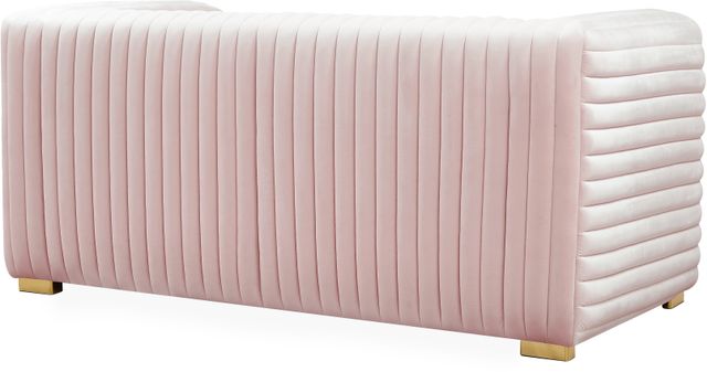 Meridian Furniture Ravish Pink Velvet Loveseat-3