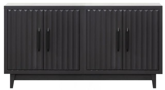 Legends Home Radiance Seal Skin Black 4-Door Cabinet-0
