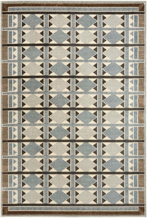 Nourison Home™ Nordic NRC06 Blue 5'x7' Style 1 Area Rug-0