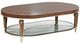 Michael Amini® Villa Cherie Hazelnut Oval Cocktail Table-0