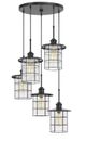Cal® Lighting & Accessories Silverton 5-Light Dark Bronze Pendant-0