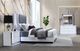 Global Furniture USA Ylime Smooth White Queen Upholstered Panel Bed with LED-1