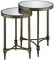ACME Furniture Aditya Mirrored Top Nesting Table with Antique Brass Base-0