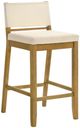 Armen Living Yaneli 3-Piece Amber Glow/White Barstool Set-0