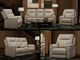 Music White Immersive Audio Sofa, Loveseat, and Recliner Set-0
