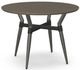 Amisco Customizable Link Solid Ash 29.5" Round Table with Steel Legs-0