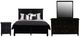 New Classic® Home Furnishings Tamarack 4-Piece Black King Panel Bedroom Set-0