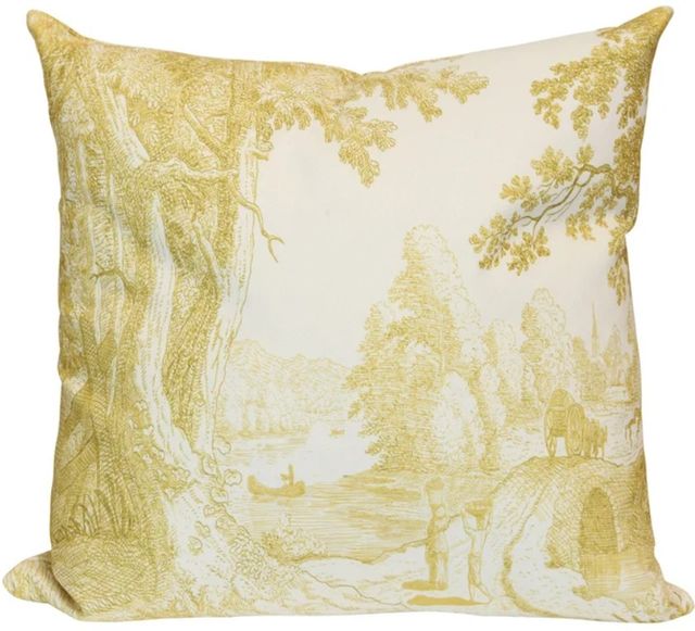Stylecraft Beige/Yellow Designer Pillow-0
