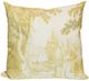 Stylecraft Beige/Yellow Designer Pillow-0