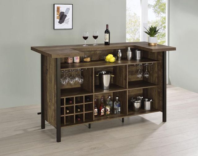 Coaster® Bellemore Rustic Oak Bar Unit-4