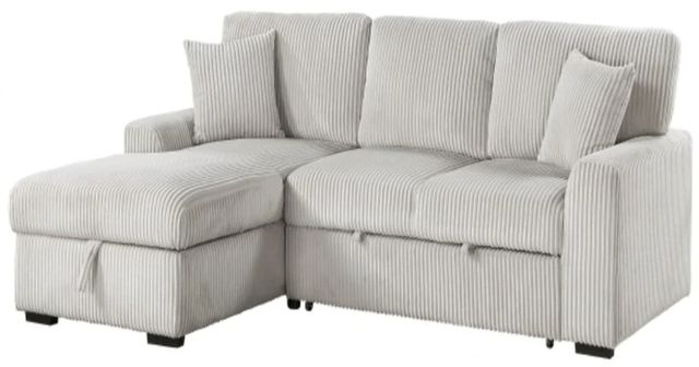 Homelegance® Marsh 2-Piece Gray Left-Arm Facing Sectional and Chaise-0