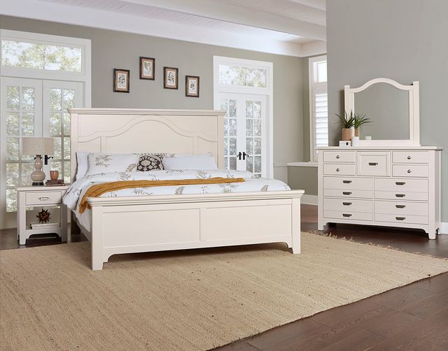 LM Co Home By Vaughan-Bassett Bungalow Home by Ben & Erin Napier Lattice 1-Drawer Nightstand-1