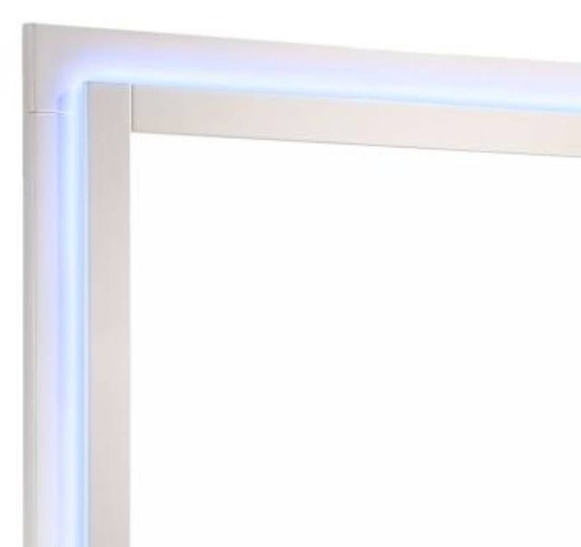 Coaster® Felicity Glossy white Dresser with LED Mirror-1