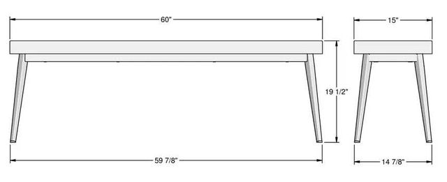 Amisco Customizable Benson Long Dining Bench-3
