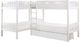 Homelegance® Galen White Youth Twin Corner Bunk Bed with Storage Boxes-0