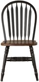 Liberty Furniture Carolina Crossing Antique Honey/Black Windsor Side Chair-2