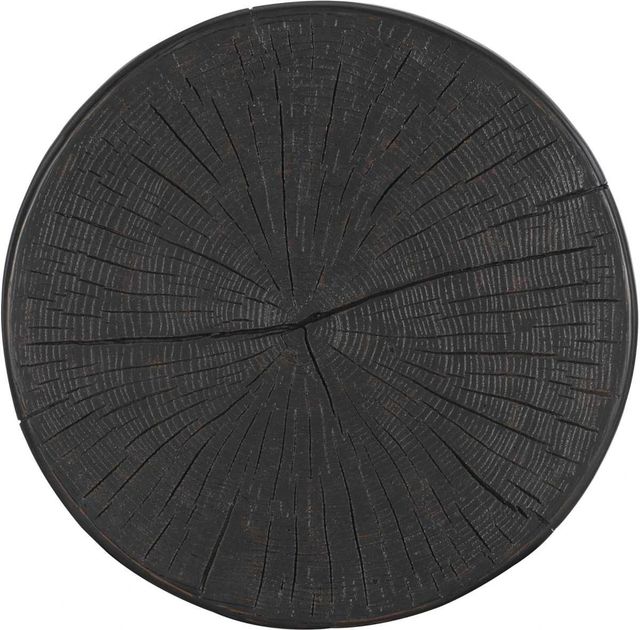 Hooker® Furniture Commerce and Market Black Carved Stump Side Table-2