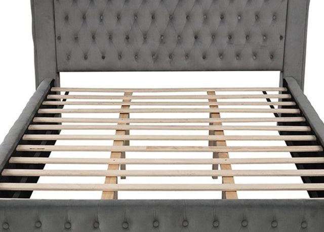 Furniture of America® Etherea Gray Queen Poster Bed-2
