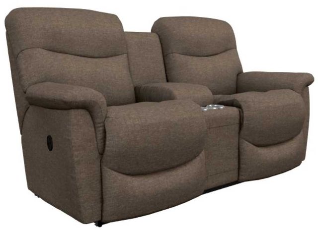 La-Z-Boy® James Hazel Manual Reclining Loveseat with Console-0