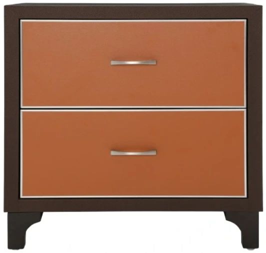 Michael Amini® 21 Cosmopolitan™ Diablo Orange/Umber Nightstand-1