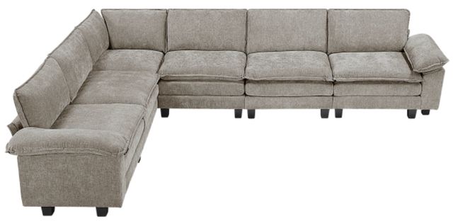 Homelegance® Dublin 6-Piece Dark Pewter Modular Sectional-2