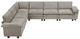 Homelegance® Dublin 6-Piece Dark Pewter Modular Sectional-2