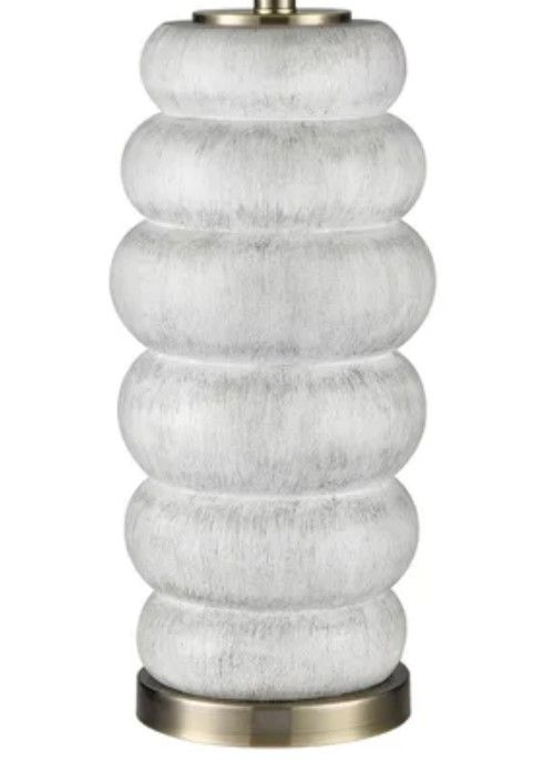Stylecraft Grey White Wash/White Table Lamp-1