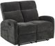 Coaster® Hamilton Charcoal Gray Manual Reclining Loveseat-0