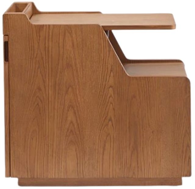 Flexsteel® Sidekick Medium Brown Smart Side Table-2