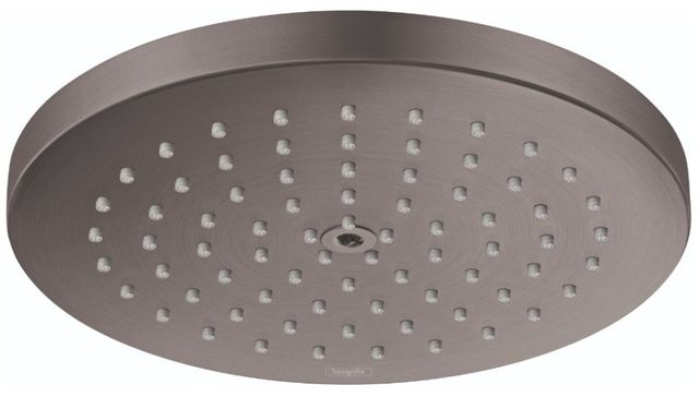 Hansgrohe Raindance S Brushed Black Chrome PowderRain 2.5 GPM Showerhead-0