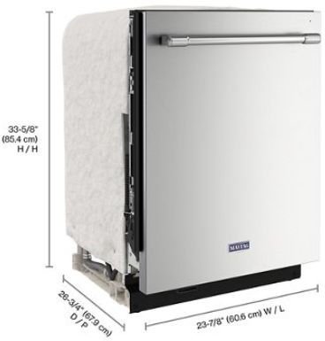 Maytag® 5.8 Cu. Ft. Metallic Slate Front Load Washer-2