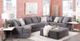 Jackson Furniture Mammoth 3-Piece Smoke Sectional Sofa-2