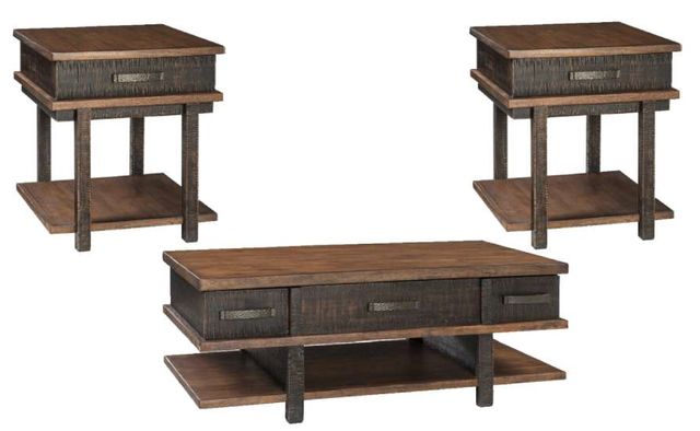 Signature Design by Ashley® Stanah 3-Piece Two-Tone Living Room Table Set-0