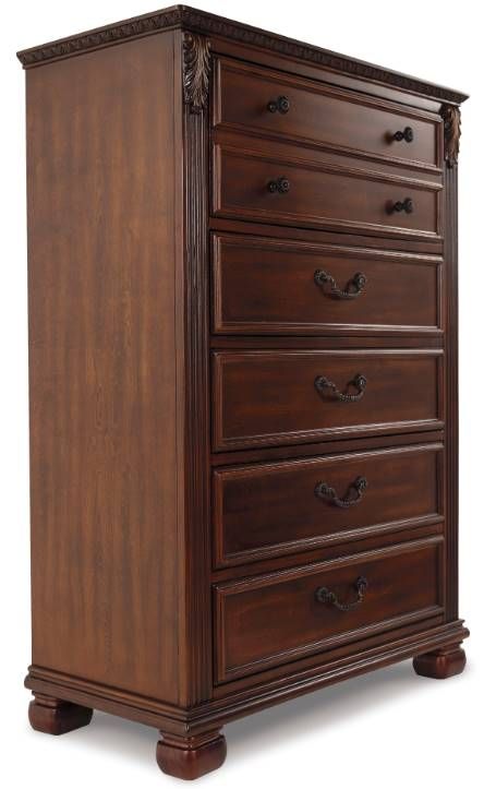 Signature Design by Ashley® Leahlyn 4-Piece Warm Brown Queen Panel Bed Set-3