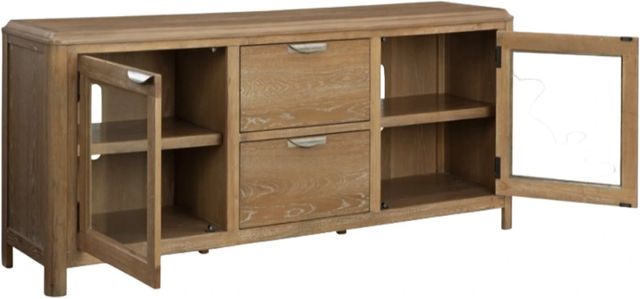 Signature Design by Ashley® Rencott Light Brown Extra Large TV Stand-3