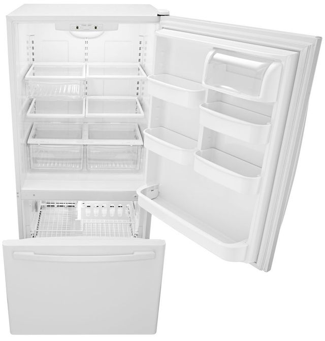 Amana® 22.07 Cu.Ft. White Bottom Freezer Refrigerator-1