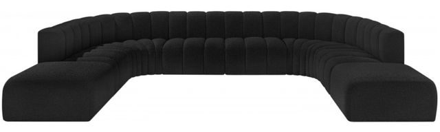 Meridian Furniture Arc 10-Piece Black Sectional-1